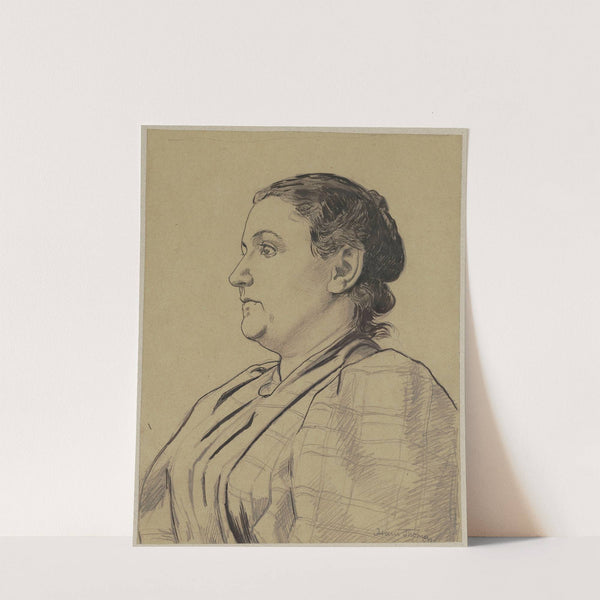 Portrait of the artist’s wife – Cella (1880 - 1900) by Hans Thoma