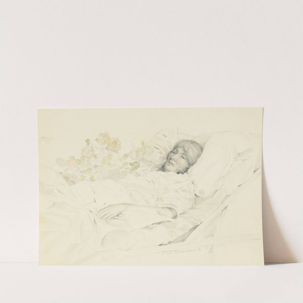 Portrait of the artist’s wife, Lydia Vytchegjanine (1889-1960) by Sergey Chekhonin