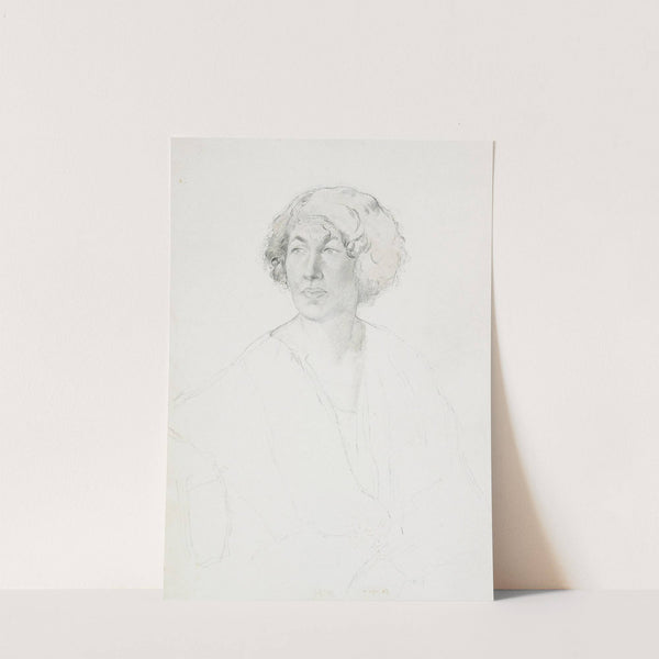 Portrait of the artist’s wife, Lydia Vytchegjanine by Sergey Chekhonin