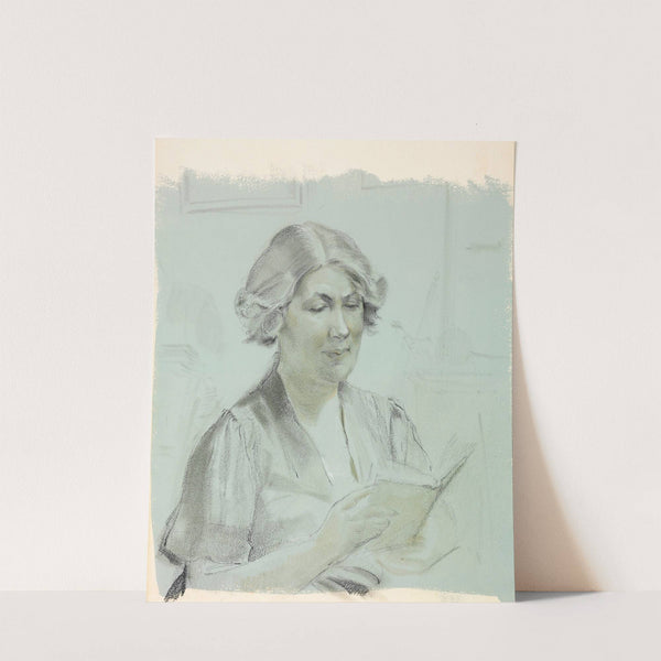 Portrait of the artist’s wife, Lydia Vytchegjanine by Sergey Chekhonin