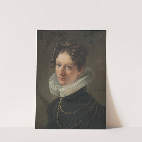 Portrait of the artist’s wife Sofia Dorotea Sandberg née Kökeritz by Johan Gustaf Sandberg