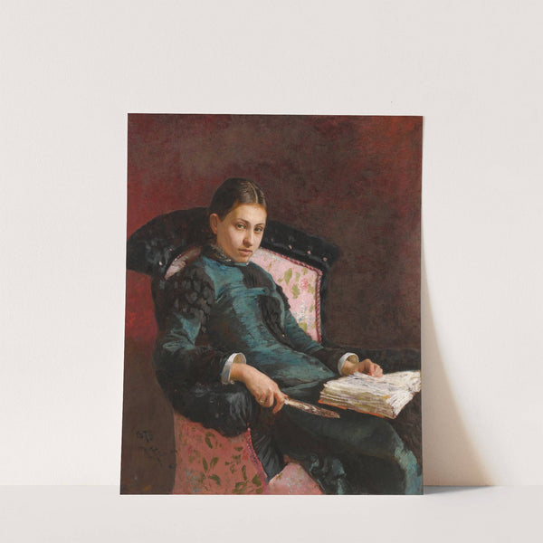 Portrait of The Artist’s Wife, Vera Repin (1878) by Ilya Efimovich Repin