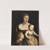 Portrait Of The Artist's Wife With The Two Oldest Children, Around 1528 by Hans Holbein The Elder