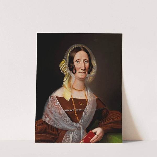 Portrait Of The Authoress Sara Wacklin by Johan Erik Lindh