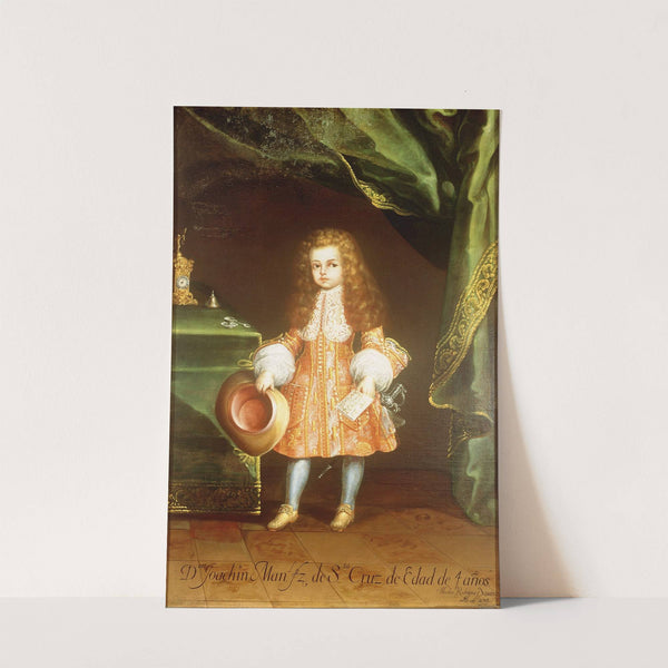 Portrait of the Child, Joaquín Manuel Fernández de Santa Cruz by Nicolás Rodríguez Juárez