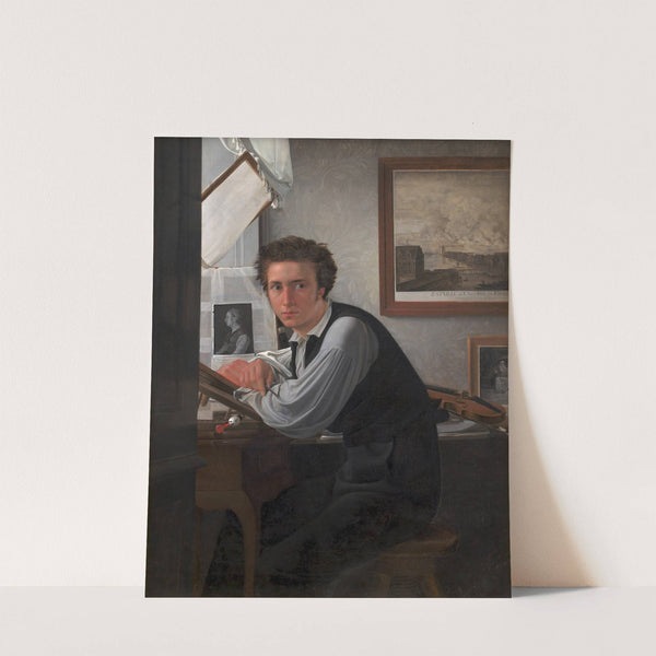 Portrait of the Copperplate Engraver Carl Edvard Sonne by Ditlev Blunck