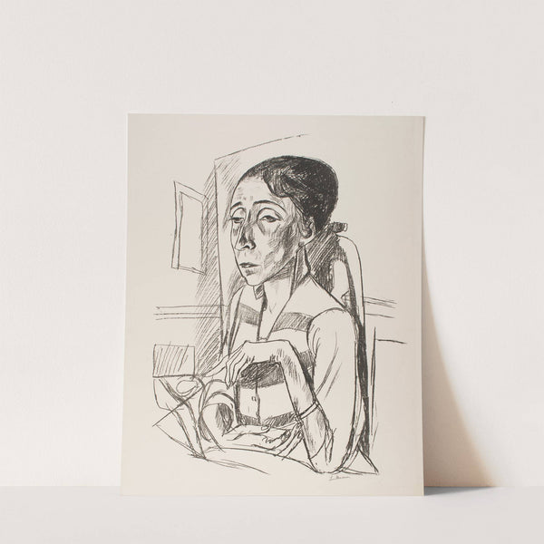 Portrait of the Dancer Sent M’Ahesa (1921) by Max Beckmann