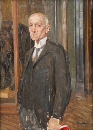 Portrait of the director Hans Rebel in the Natural History Museum