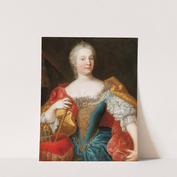 Portrait Of The Empress Maria Theresia, Queen Of Hungary And Bohemia, With The Hungarian Crown by Workshop of Martin van Meytens