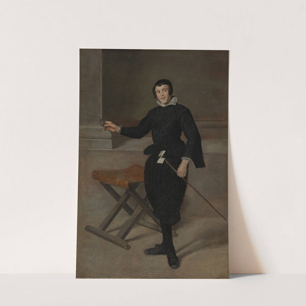 Portrait of the Jester Calabazas by Diego Velázquez