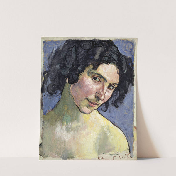 Portrait Of The Model Giulia Leonardi (1910) by Ferdinand Hodler