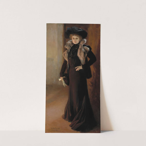 Portrait Of The Opera Singer Aino Ackté (1901) by Albert Edelfelt