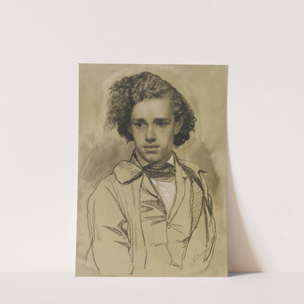Portrait of the painter Albert Hendschel by Philipp Winterwerb