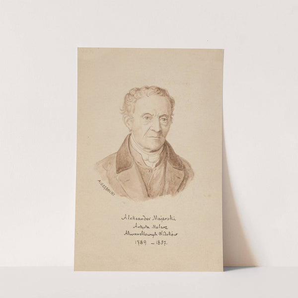 Portrait of the Painter Aleksander Majerski by Adrian Głębocki