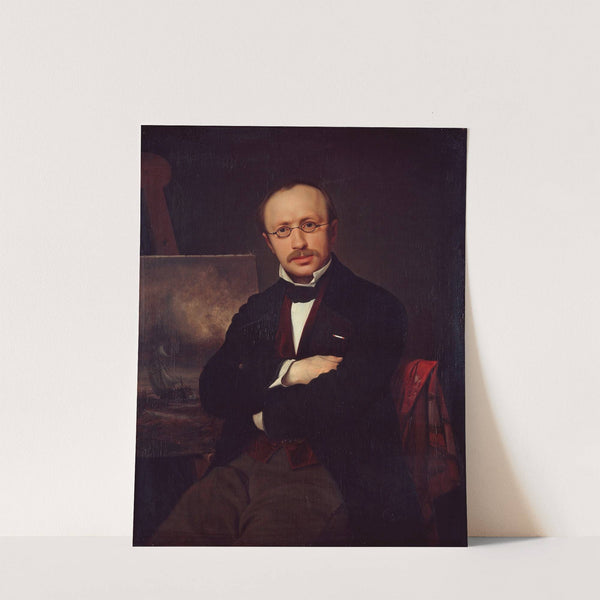 Portrait of the painter Anton Melbye by Ditlev Blunck