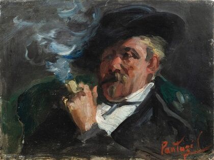 Portrait of the painter Guillaume Vogels (1836-1896)
