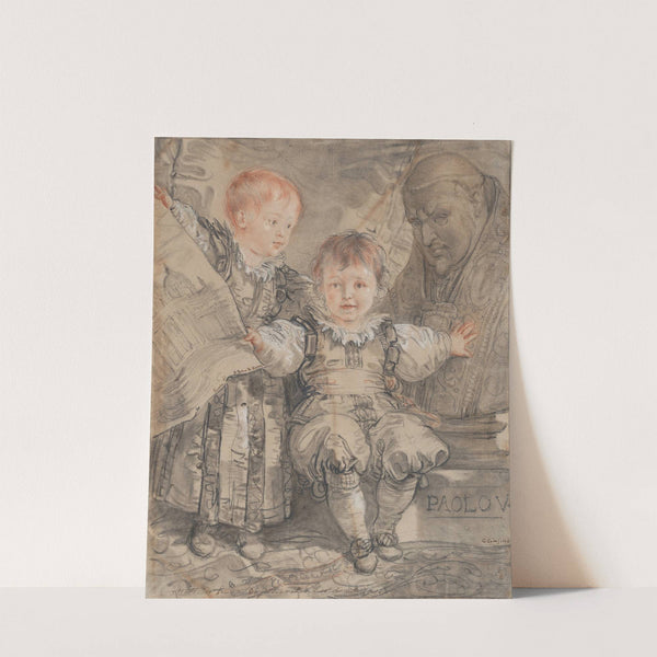 Portrait of the Princes Camillo and Francesco Borghese by Giuseppe Cades