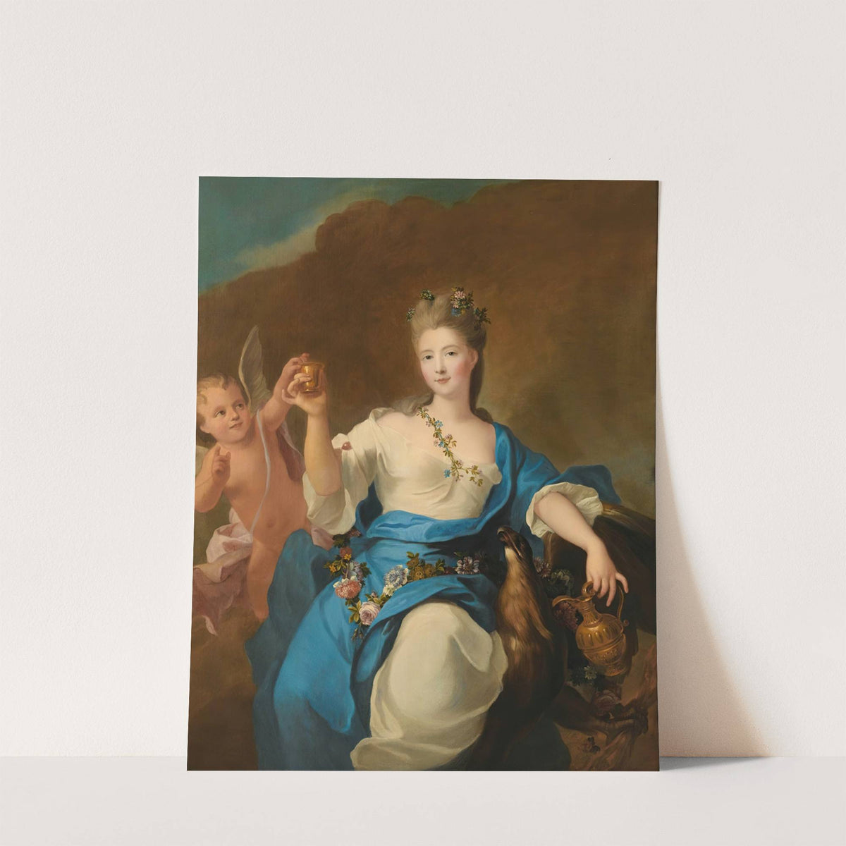 Portrait of the Princess de Beauvau-Craon, probably Anne-Marguerite-Gabrielle (1707-1792) as Hebe by Pierre Gobert et Atelier