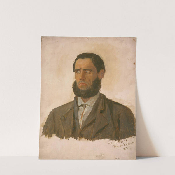 Portrait of the Prisoner Carl Gustav Svendsen (1857) by Adolph Tidemand