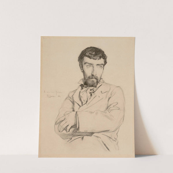 Portrait of the sculptor Jean Rivière by Paul Gervais