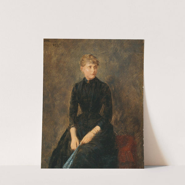 Portrait of the singer Hedwig Helbig (c. 1889) by Albin Egger Lienz