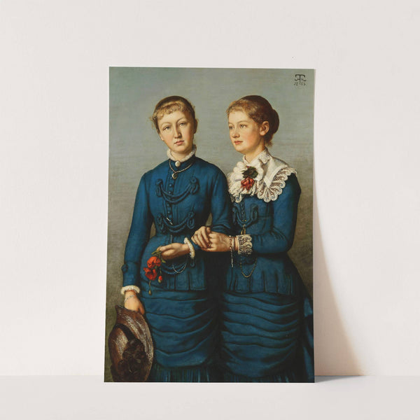 Portrait of the two daughters of the Haag family (1883) by Hans Thoma