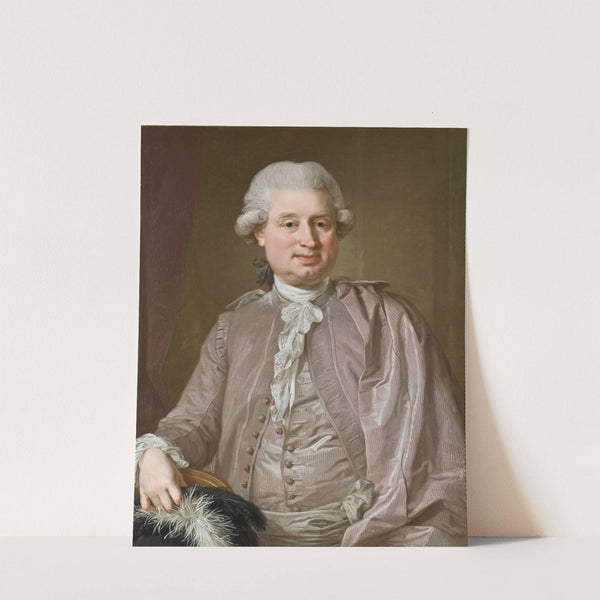 Portrait of the wholesale dealer Johan Fredrik Burghadi by Lorens Pasch the Younger