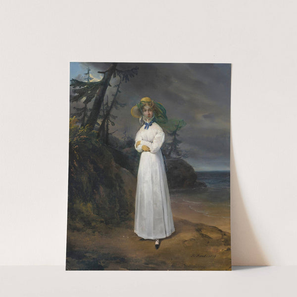 Portrait of the Widow Comtesse Jean-Henri-Louis Greffulhe, née Marie-Françoise-Célestine de Vintimille du Luc, later Comtesse Philippe-Paul de Ségur (1787-1862), in a Landscape by Horace Vernet