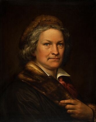 Portrait Of Thorvaldsen In His Working Clothes