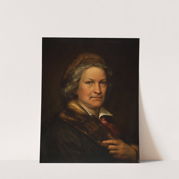 Portrait Of Thorvaldsen In His Working Clothes by Eduard Magnus