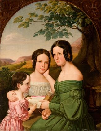 Portrait of Three Sisters from the Hausner Family — size preview