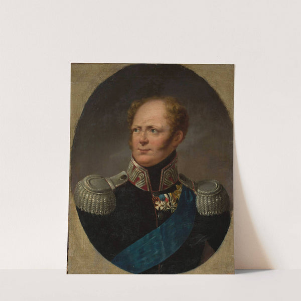 Portrait of Tsar Alexander I by Aleksander Ludwik Molinari