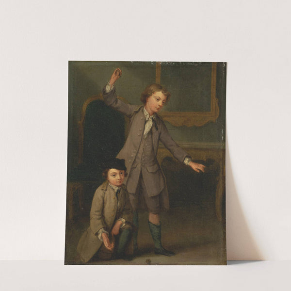 Portrait of Two Boys, probably Joseph and John Joseph Nollekens by Joseph Francis Nollekens