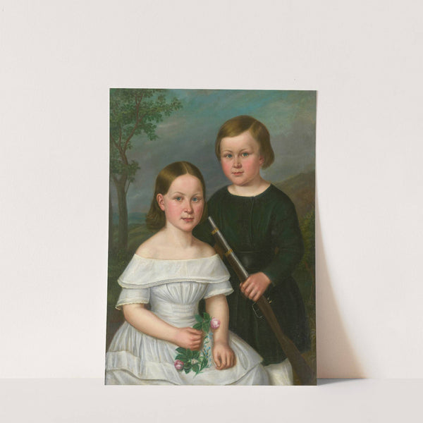 Portrait of Two Children (1840) by Dominik Weber