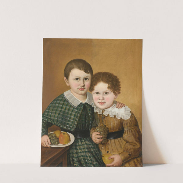Portrait of Two Children (Two Brothers) (1842) by Lukas Kirner