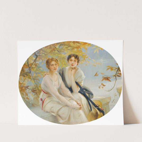 Portrait of two young women by Paul Émile Chabas