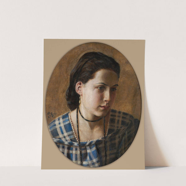 Portrait of Vilhemine Erichsen (1867) by Kristian Zahrtmann