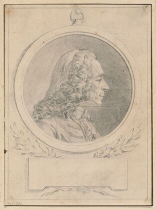 Portrait of Voltaire, after His Bust by Jean-Baptiste Lemoyne II (1770s)