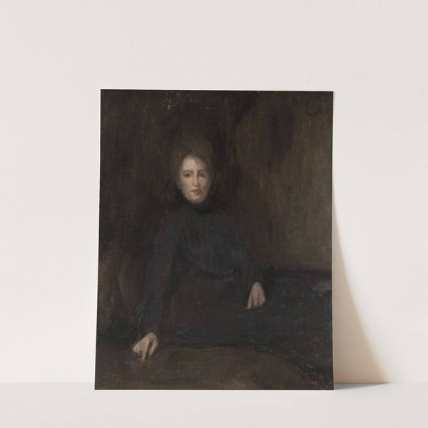 Portrait of Wanda Szwengruben née Ciąglińska, artist's sister by Jan Ciągliński