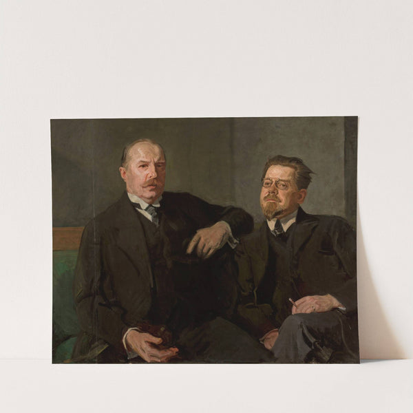 Portrait of Weysenhoff and Władysław Reymont by Stanisław Lentz