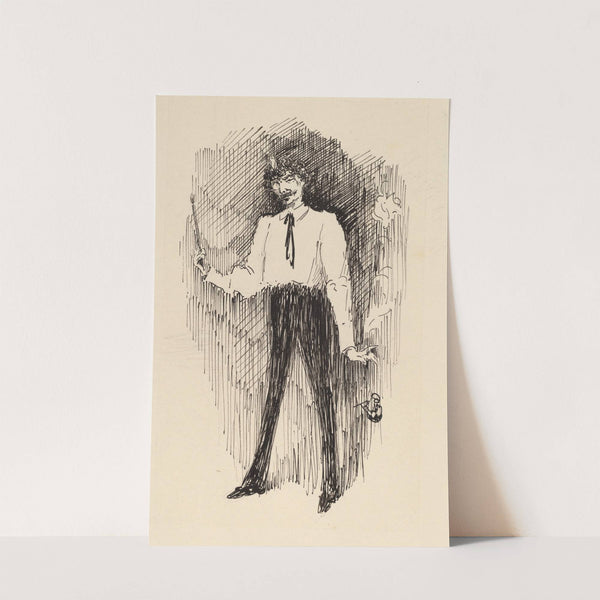 Portrait of Whistler with a Paintbrush by Harper Pennington