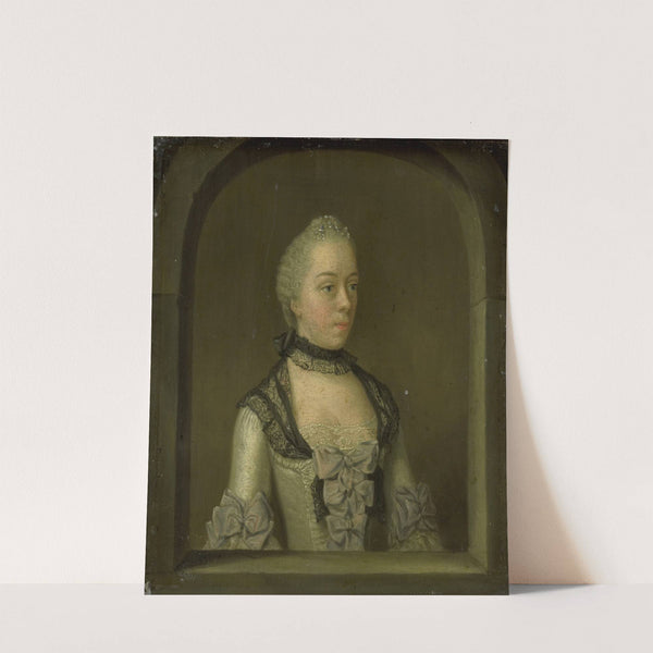 Portrait of Wilhelmina Hillegonda Schuyt, Wife of Joachim Rendorp by Tibout Regters