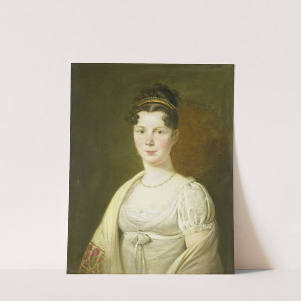 Portrait of Wilhelmina Maria Haack (1786-1857), fourth Wife of Gerrit Verdooren (1814 - 1820) by Adriaan de Lelie