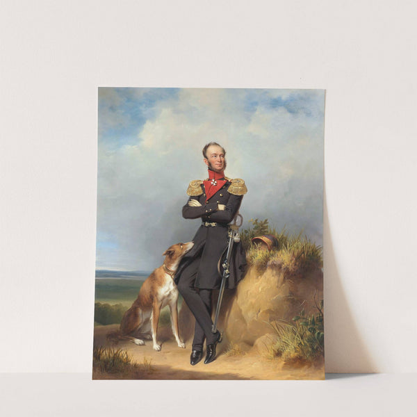 Portrait of William II,King of the Netherlands by Jan Adam Kruseman