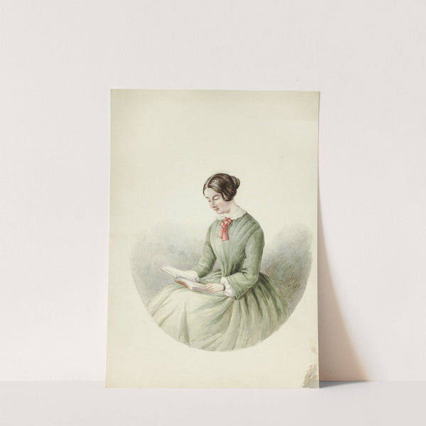 Portrait of Woman Reading by Elizabeth Murray