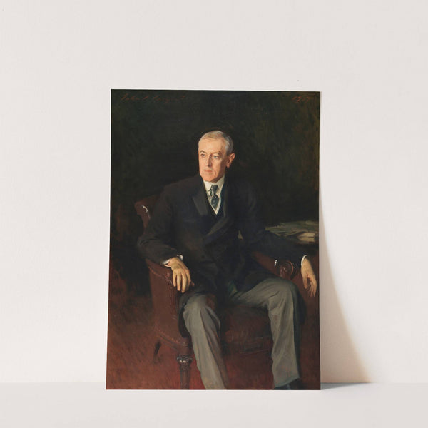 Portrait of Woodrow Wilson (1856-1924), American President by John Singer Sargent
