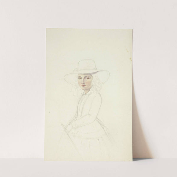 Portrait of Young Girl with Hat and Crop by Elizabeth Murray
