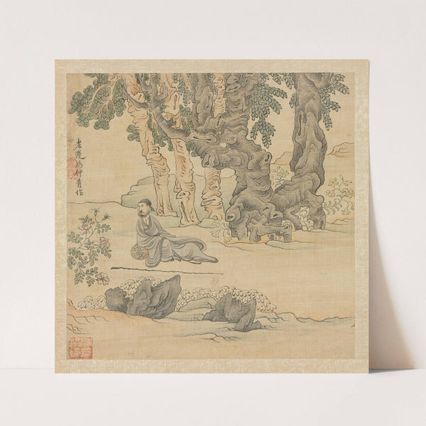 Portrait of Zhongqing in a Landscape (1598-1652) by Chen Hongshou