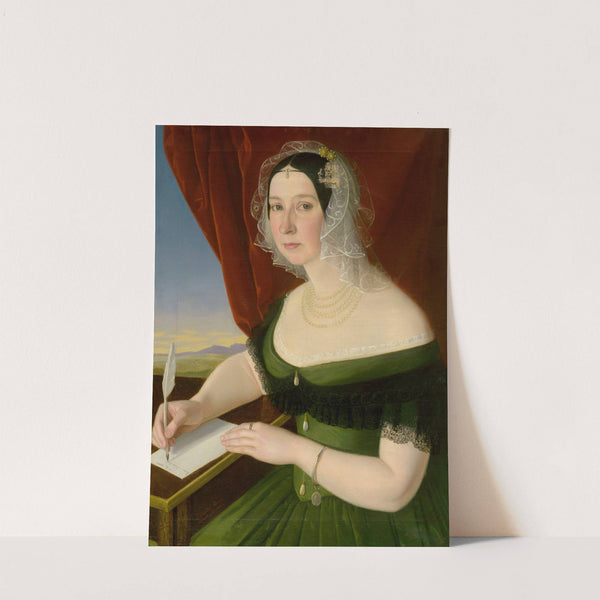 Portrait of Žofia Brezovická from Brezovica and Veľká Lomnica (1840-1850) by Jozef Božetech Klemens