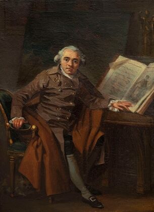 Portrait présumé de Jean-Jacques Lagrenée dit Portrait d’un homme dans un manteau croisé